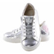 Kép 3/3 - Ezüst, fűzős, cipzáras, Asso Kids prémium, lányka cipő