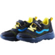 Kép 2/3 - Kék-sárga gumifűzős, tépőzáras, hajlékony talpú dd step edzőcipő