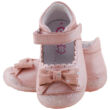 Kép 1/3 - Rózsaszín, csillogós talpú, masnis, D.D. Step balerina cipő