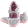 Kép 3/3 - Szürke-rózsaszín, ezüst csillagos, dd step pántos balerina