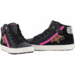 Kép 2/3 - Fekete, pink cipzáras-fűzős, csillagos, magaszárű, Geox cipő