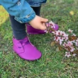 Lila, gumifűzős, tappancsos, Liliputi, puhatalpú cipő