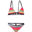 Losan sötétkék-ciklámen, felsőrészén masnis bikini (92)