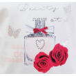 Kép 3/3 - Losan fehér parfümös-rózsás, hosszú ujjú stretch pamut felső (104)