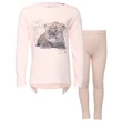 Losan rózsaszín jaguáros tunika-leggings együttes (104)