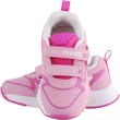 Primigi, pink-rózsaszín, flitteres pillangós, 2 tépőzáras, bőr betétes, sportcipő felülről.
