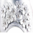 Kép 4/4 - Primigi ezüst kisvirágos balerina