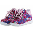 Kép 2/4 - Pink virágos, fűzős, keskeny, Superfit cipő