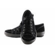 Kép 2/3 - Legero fekete, szürke talpú, fűzős, átmeneti cipő