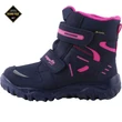 Sötétkék-pink, bundás, vízálló, Gore-Tex, lányka, Superfit bakancs