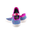 Kép 2/3 - Superfit kék-ciklámen, farmer pántos belerina vászoncipő