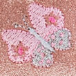 Kép 2/4 - Csillogó rózsaszín, pillangós, Szamos supinált cipő