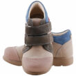 Kép 3/3 - Mogyoró-antracit kék, számos, szamos supinált cipő