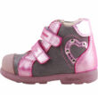 Kép 1/3 - Szürke-pink, szívecskés, magasszárú, Szamos supinált cipő