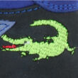 Kép 2/4 - Sötétkék, zöld krokodilos, Szamos supinált cipő