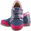 Kép 4/4 - Kék-pink virágos, Szamos supinált cipő