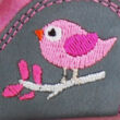 Kép 2/4 - Szürke-pink, madárkás, Szamos supinált cipő
