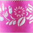 Kép 4/4 - Pink, csillogós, hímzett tulipános, Szamos supinált szandál