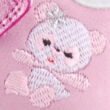 Kép 2/4 - Rózsaszín, csillogós, pandamacis, zárt orrú Szamos supinált szandál