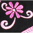 Kép 2/4 - Fekete-pink, virágos, vízálló, meleg béléses, Szamos supinált bakancs