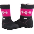 Sötétkék-pink, hópelyhes, vízálló, termo béléses, Szamos supinált csizma