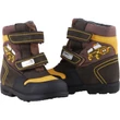 Szamos supinált, vízálló, barna-mustár, autós, termo béléses, fiú bakancs párban.