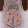 Kép 2/4 - Csillogós rózsaszín, katicás, Szamos supinált szandálcipő