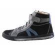 Kép 1/4 - Szamos fekete-kék-szürke magasszárú cipzáras-fűzős átmeneti cipő