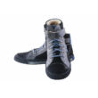 Kép 3/4 - Szamos fekete-kék-szürke magasszárú cipzáras-fűzős átmeneti cipő
