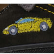 Kép 2/4 - Antracit szürke, sárga autós, Szamos szandálcipő
