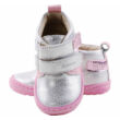 Kép 3/3 - Ezüst, rózsaszín, virágos, hajlékony talpú, Szamos cipő