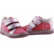 Kép 2/3 - Coral-pink-ezüst virágos, hajlékony talpú, Szamos cipő