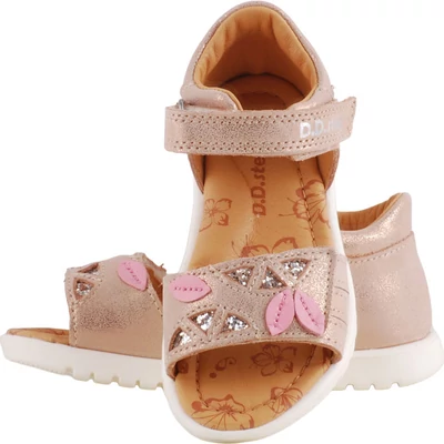 Bronz, leveles, dd step szandál