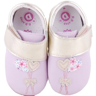 Lila, szívecskés, dd step puhatalpú cipő