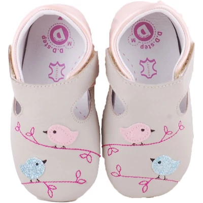 Szürke, madárkás, dd step puhatalpú cipő