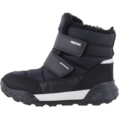 Vízálló, bundás, fekete, Geox bakancs