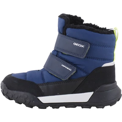 Vízálló, bundás, kék, Geox bakancs