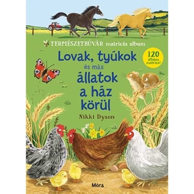 Lovak, tyúkok a ház körül matricás album