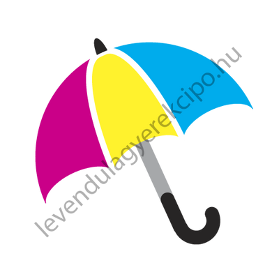 Esernyő ovis öntapadós jel 2X2cm