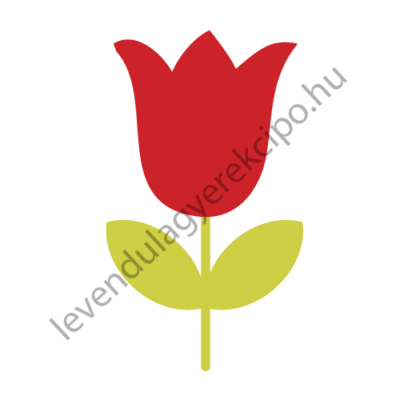 Tulipán ovis vasalható jel 2X2cm