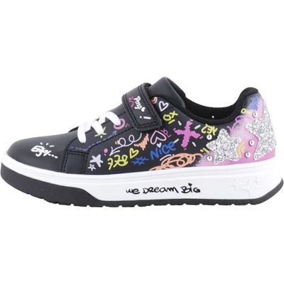 Fekete, mintás, lányka, Primigi cipő