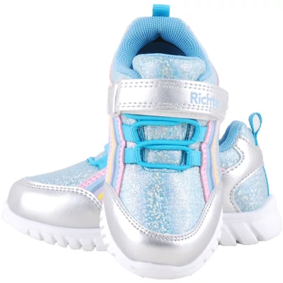Csillogós, gumifűzős-tépőzáras, Richter kislány edzőcipő