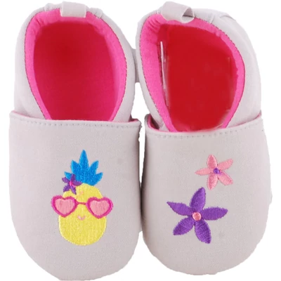 Ananászos-virágos, Sterntaler puhatalpú cipő (17-18)