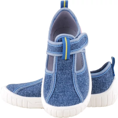 Farmerkék, oldalt nyitott, kisfiú, Superfit vászoncipő