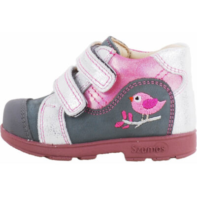 Szürke-pink, madárkás, Szamos supinált cipő