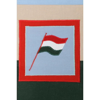 Zászlós patchwork tornazsák
