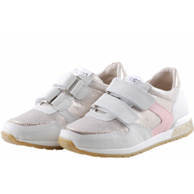 Fehér-ezüst rózsaszín, arany, Asso Kids prémium cipő