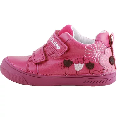 Sötétrózsaszín, tulipános, dd step, kislány cipő