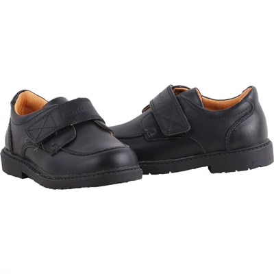 Fekete, alkalmi dd step, fiú cipő