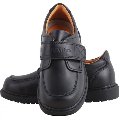 Fekete, alkalmi dd step, fiú cipő